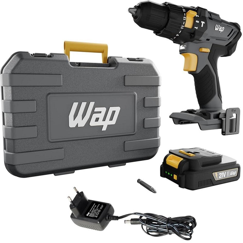 Furadeira e Parafusadeira WAP 3/8 Bivolt FW009461 + [Jogo de Broca com 9 peças de Aço]